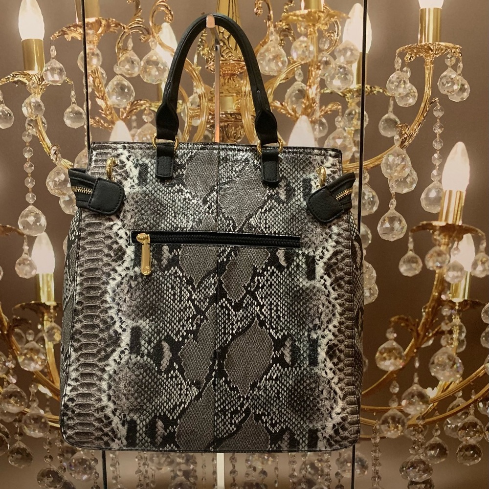 Charming Charlie Bag- Black Python - image 2